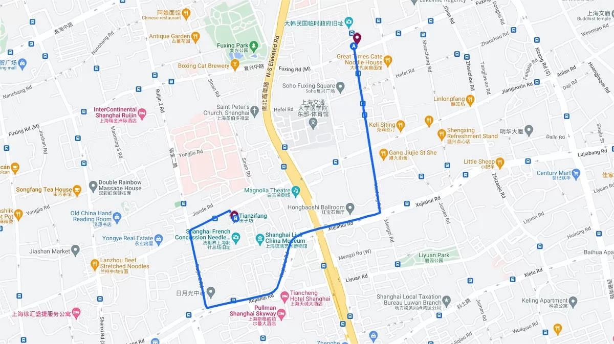 Xintiandi to Tianzifang