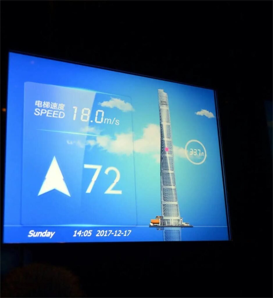 High-speed elevator in Shanghai tower