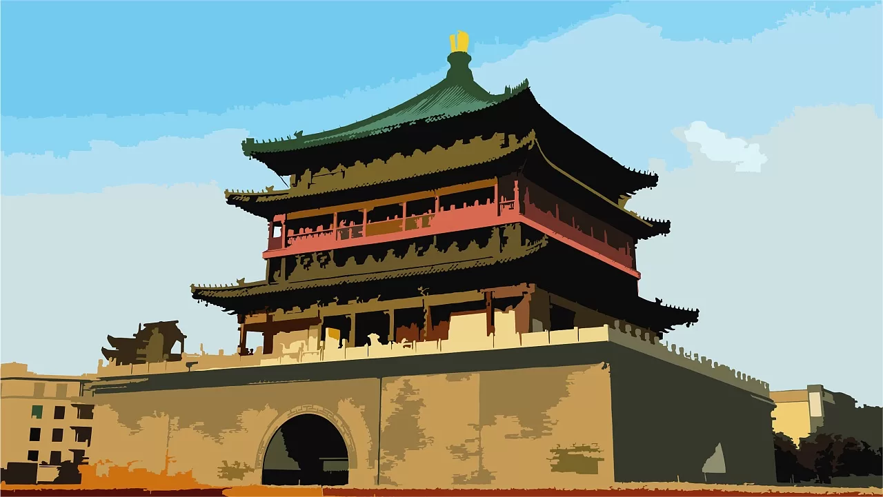The myths related to bell tower of Xi'an