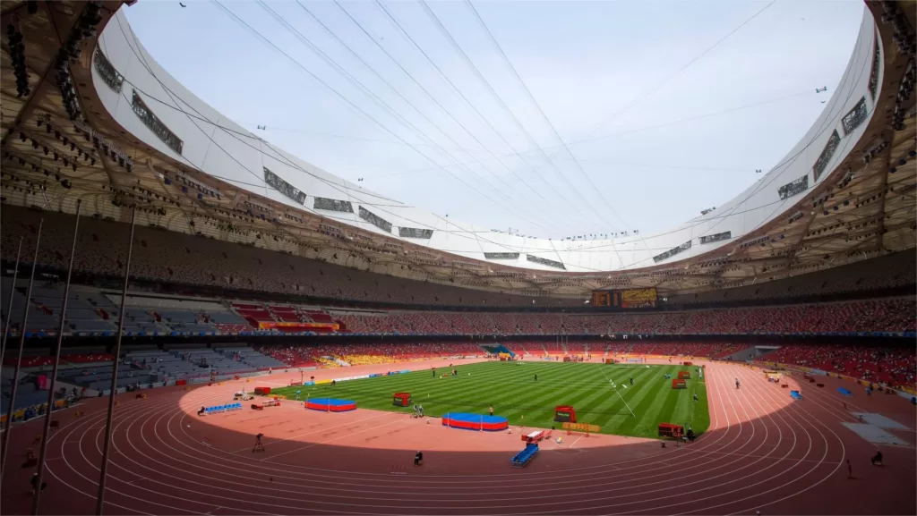 what is the beijing national stadium made of