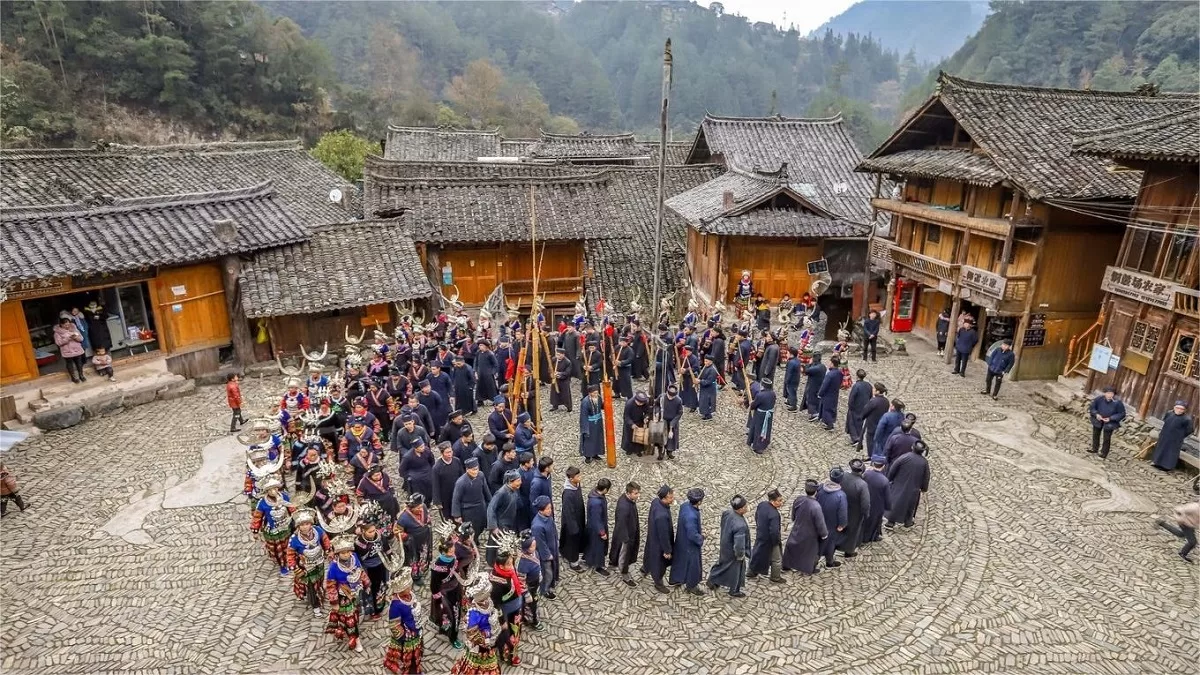 langde miao ethnic minority village