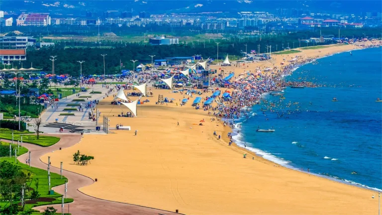 golden beach in Qingdao