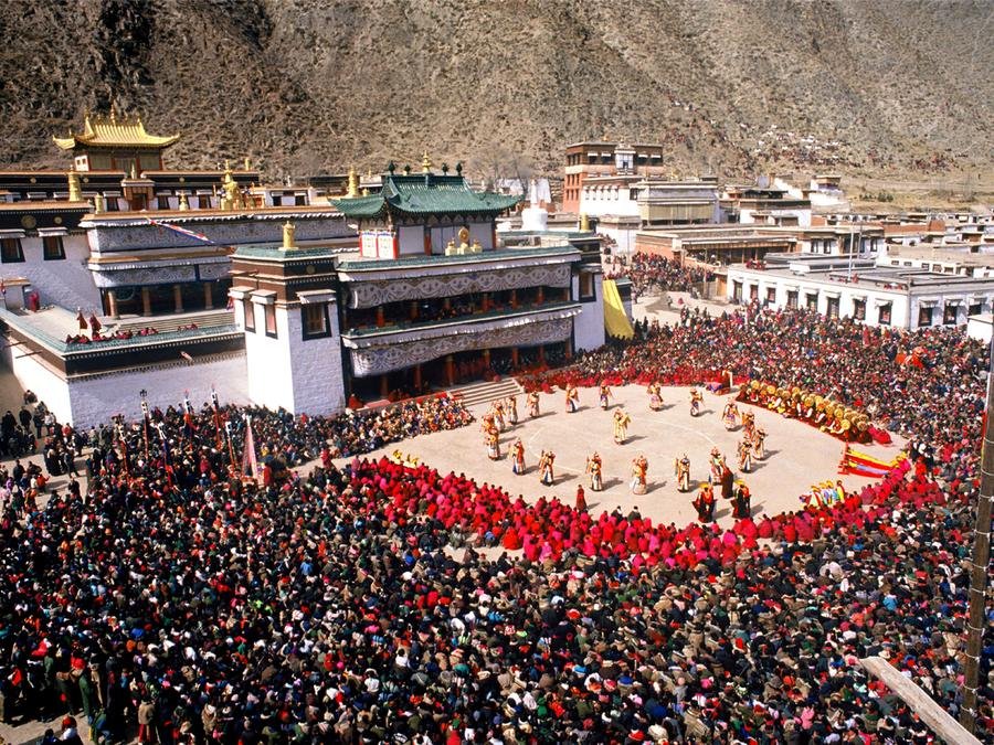 October Tsongkhapa Memorial Day In Labrang Monastery
