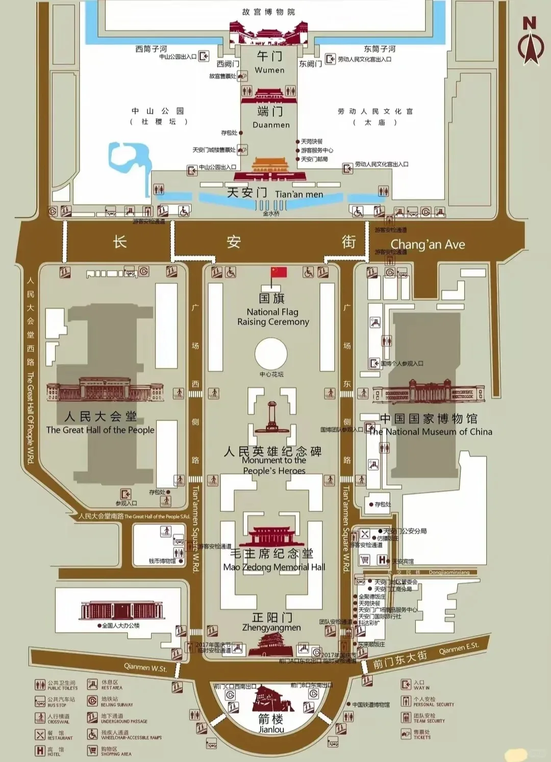 Map Of Tiaanmen Square